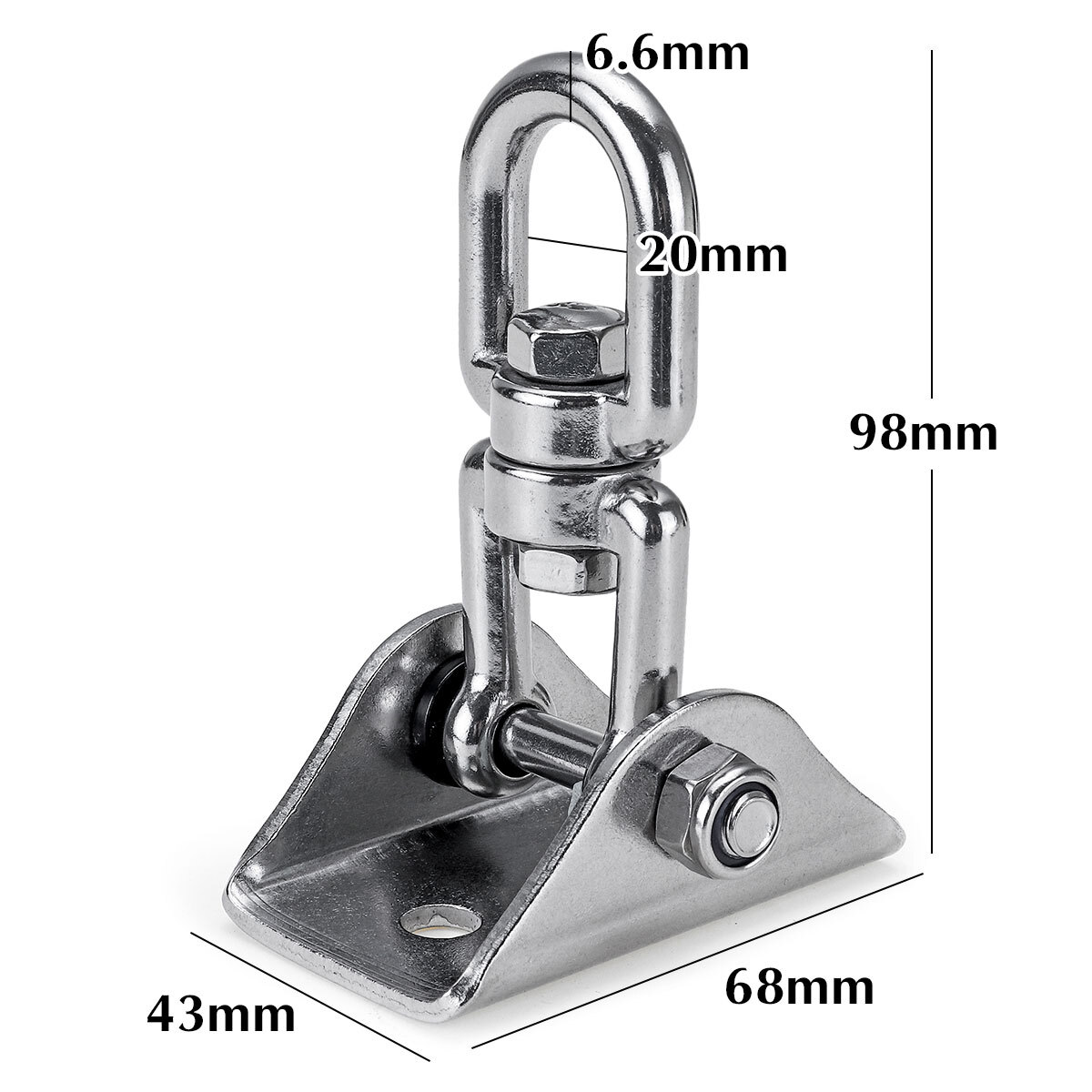 Hammock Hook Swing Chair Hanging Kit Heavy Duty Swivel Hanger Ceiling Mount Set