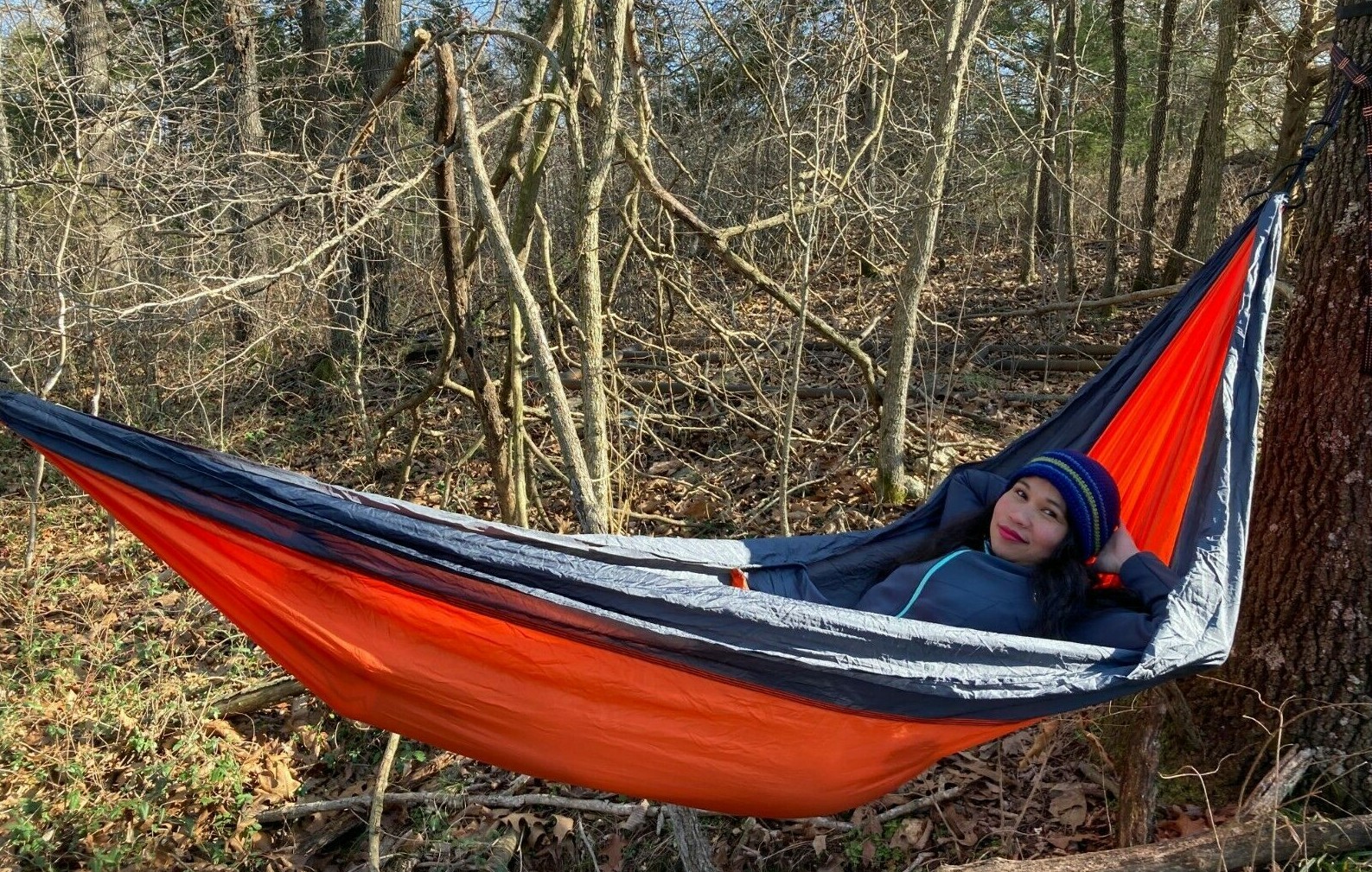 NEW NYLON LIGHTWIEGHT CAMPING HAMMOCK 1POUND 3 OZ 105″X53″ GREAT FOR BACKPACKING
