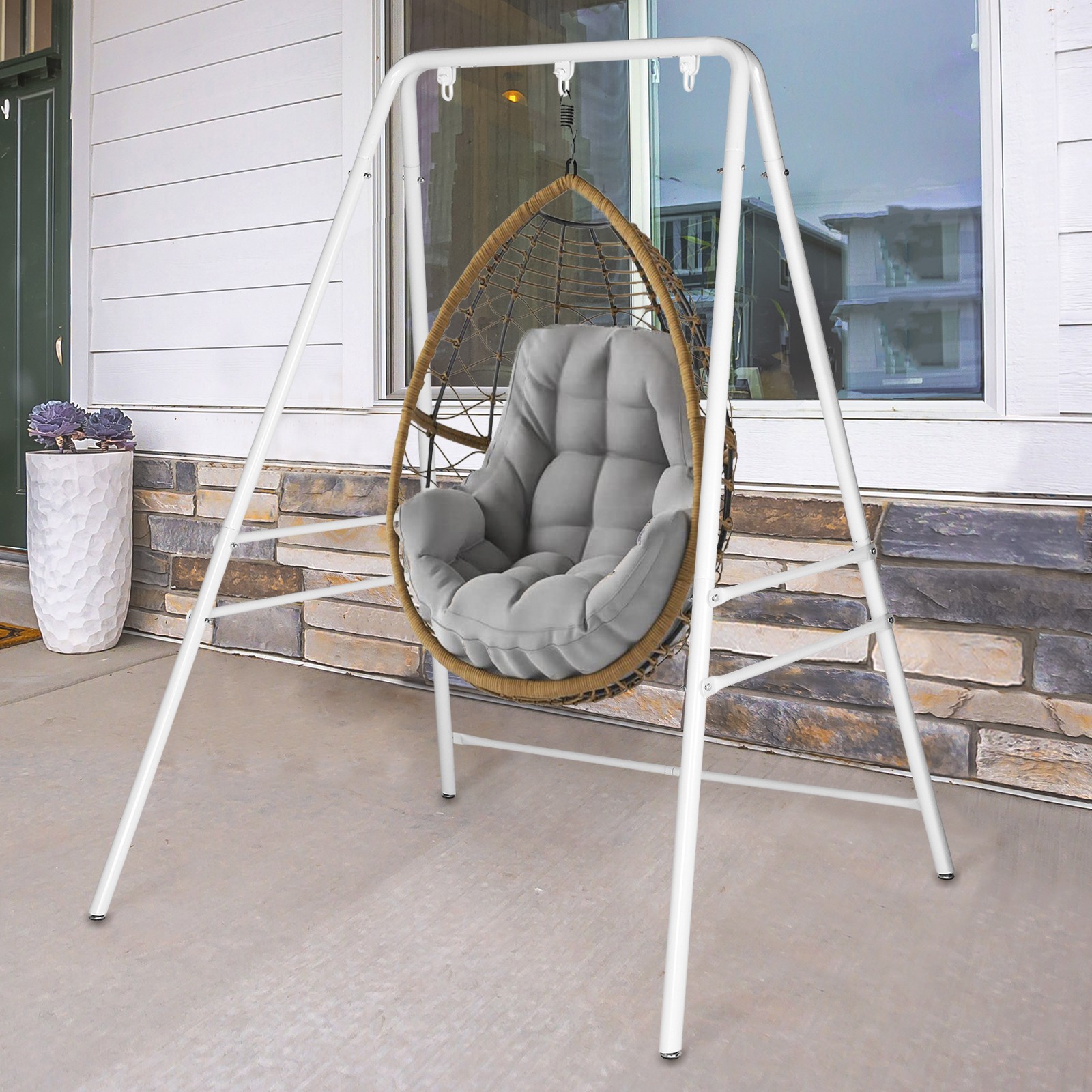 Swing Hanging Chair Stand Frame Only for Cocoon Chairs for Indoor/Outdoor