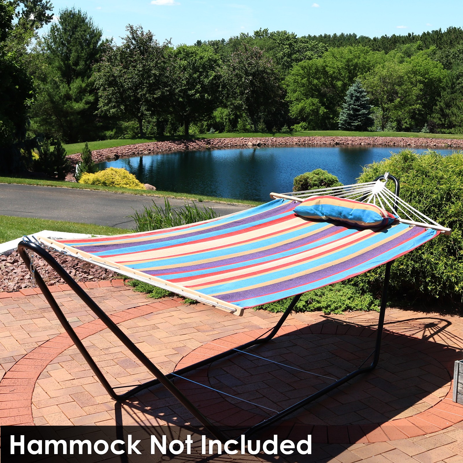 Powder-Coated Steel Portable Hammock Stand – 10 ft by Sunnydaze