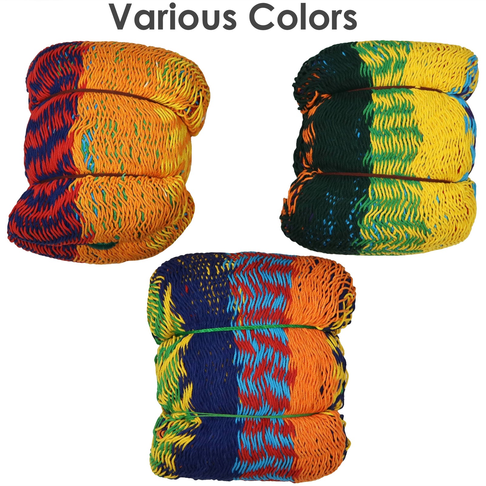 2-Person Cotton and Nylon Woven Fabric Hammock – Multi-Color by Sunnydaze