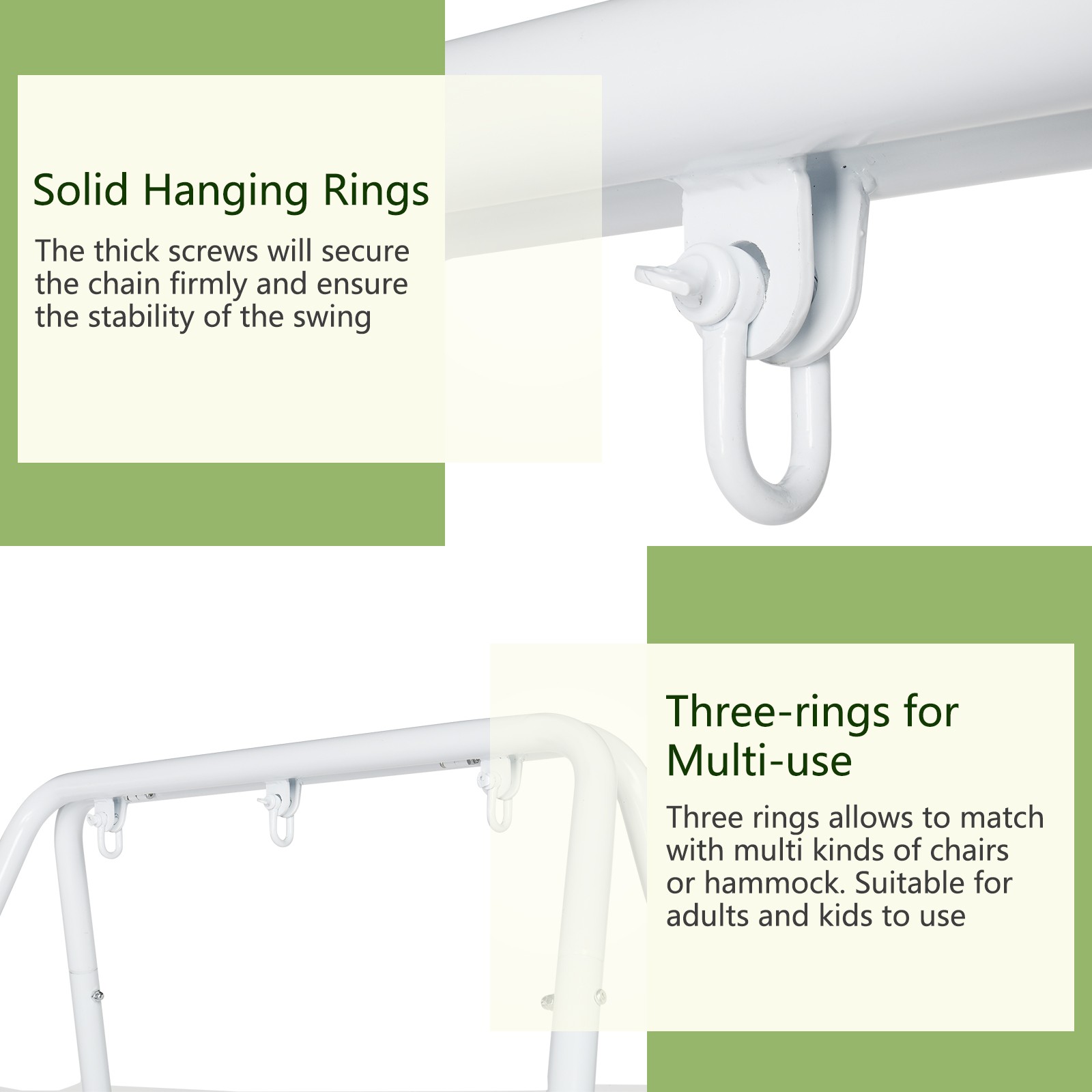 Swing Hanging Chair Stand Frame Only for Cocoon Chairs for Indoor/Outdoor