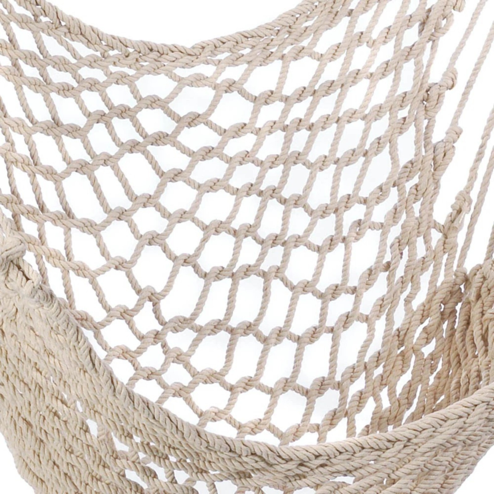 Hanging Swing Chair Hammock Rope Seat Indoor Outdoor Patio Porch Yard Cotton