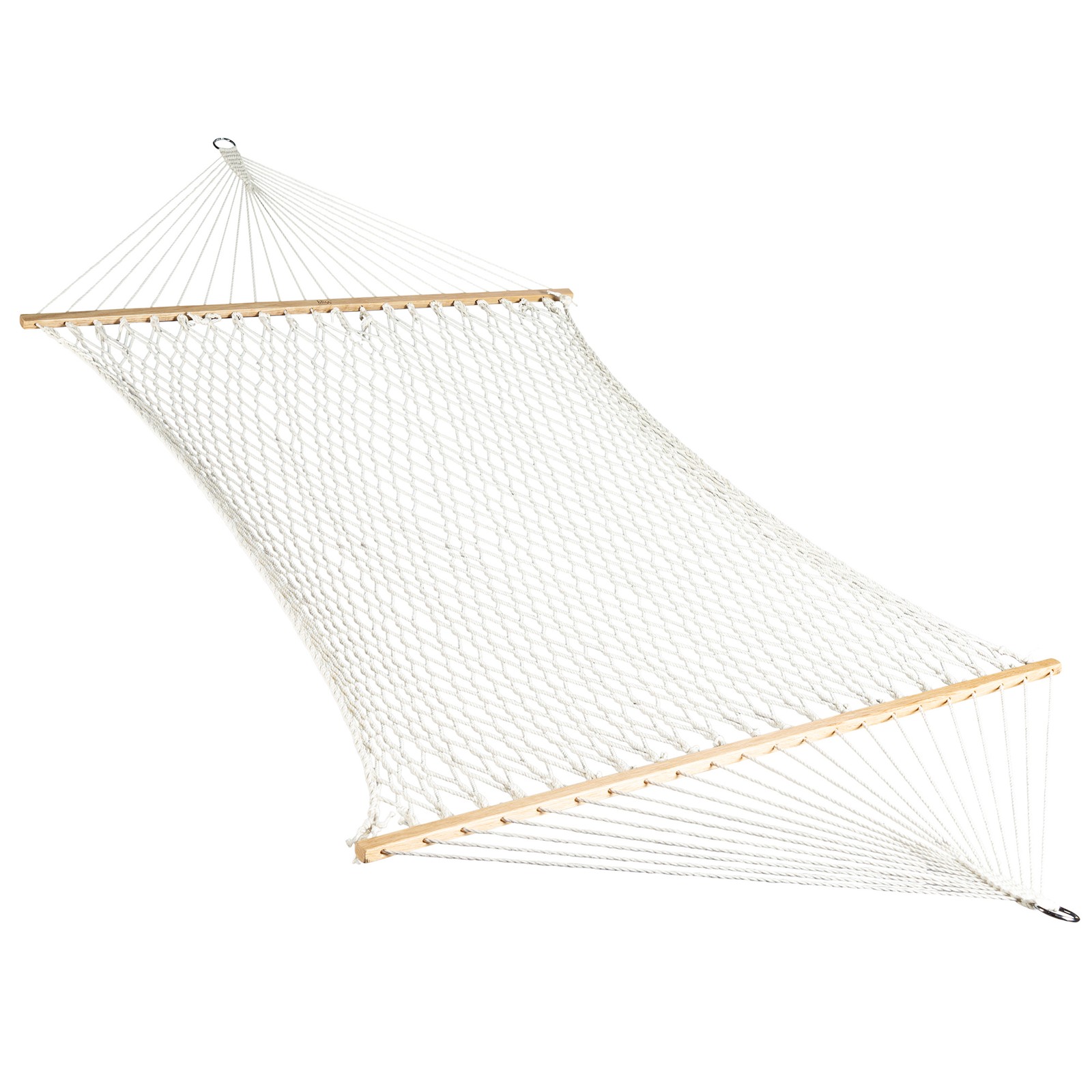 Bliss Hammocks Classic 2-Person Cotton Rope Hammock w/ Spreader, 80×60, Natural