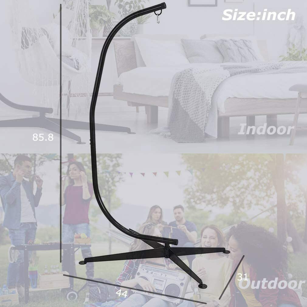 Hammock Stands for Hanging Hammock Chair, Heavy-Duty C Stand for Outdoor