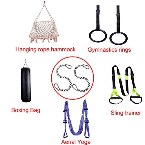 Porch Swing Chain Hammock Hanging – Stainless Steel Hanging Hardware for