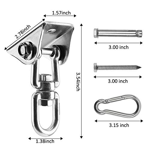 Hammock Hanging Kit, 1000 lb Capacity Heavy Duty 360° Rotate Swing Ultra