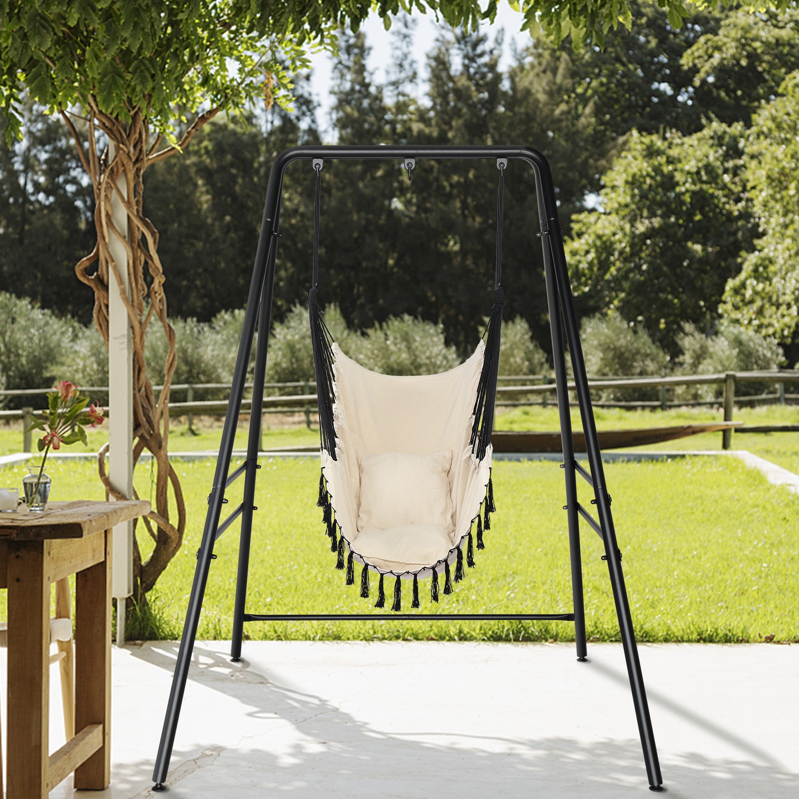 Swing Hanging Chair Stand Frame Only for Cocoon Chairs for Indoor/Outdoor