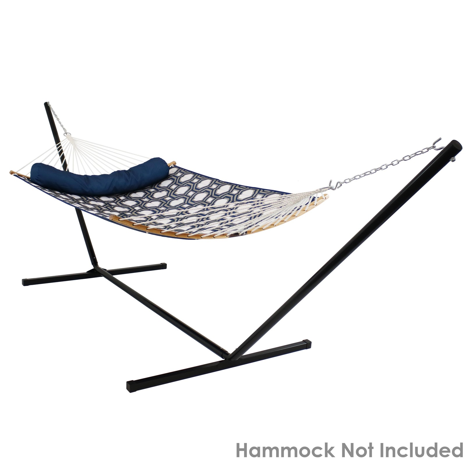 Powder-Coated Steel Beam Construction Hammock Stand – 15 ft by Sunnydaze