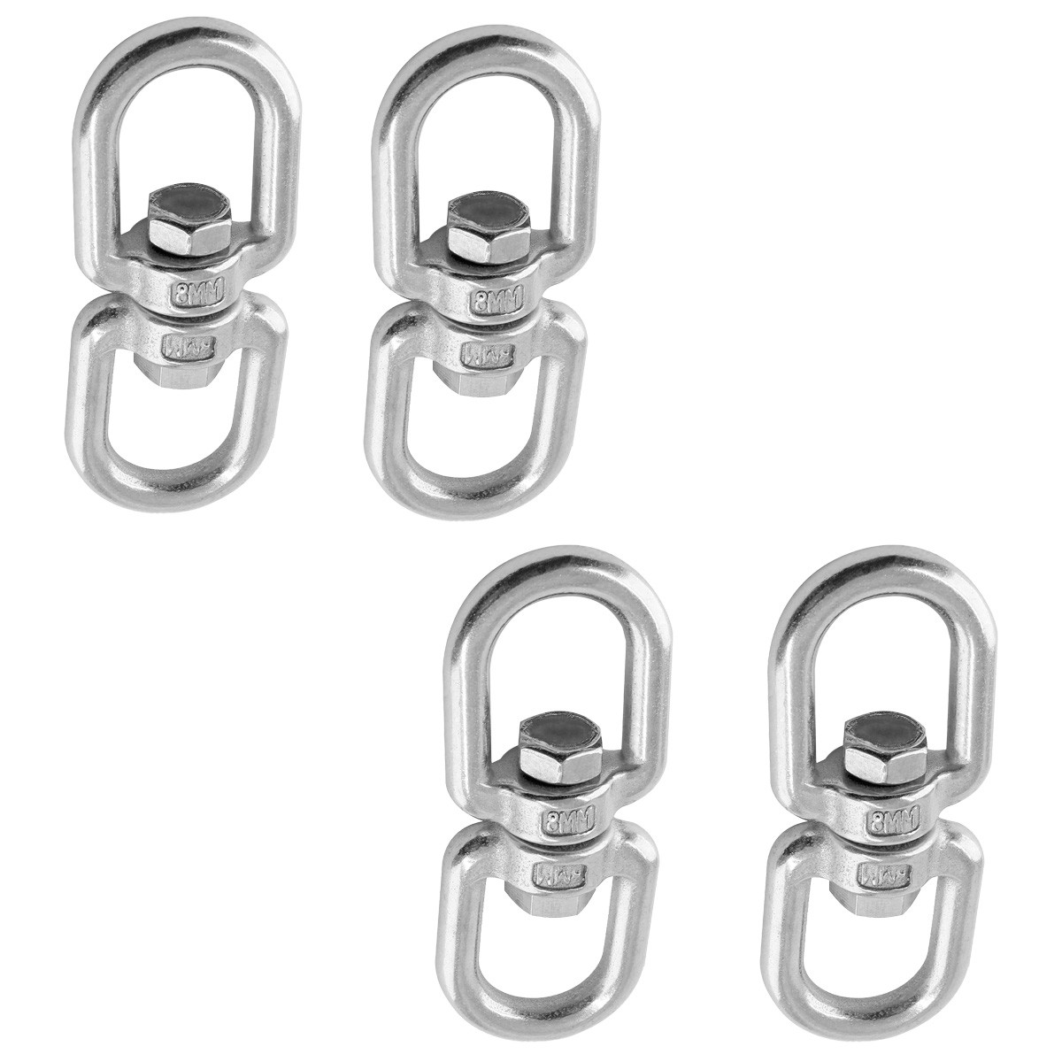Stainless Steel Swivel Ring Double Ended Eye Hook Shackle Connector For Hanging