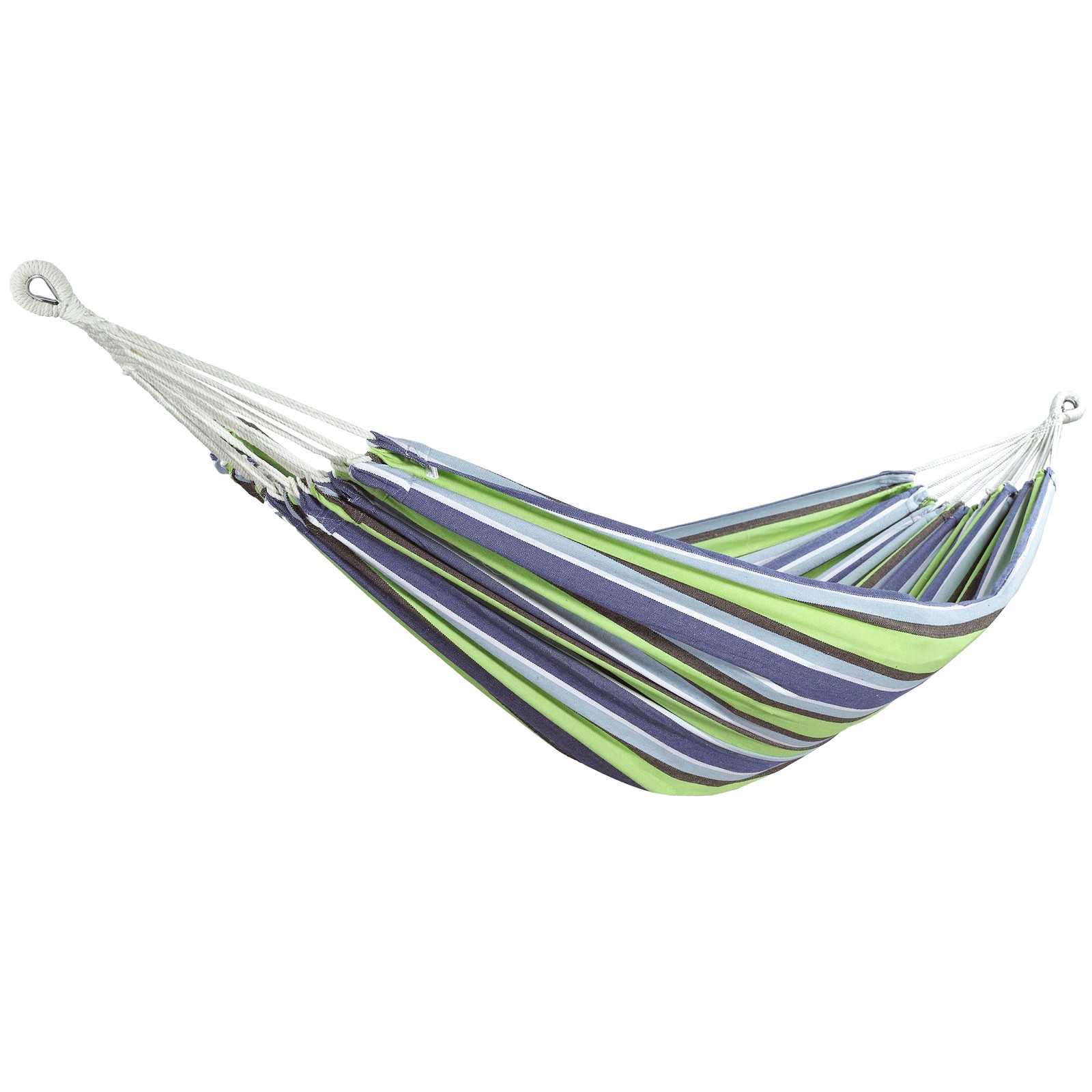 Bliss Hammocks Double Hammock with Rope Loops & Tree Straps, 265 lb, Blue Honu
