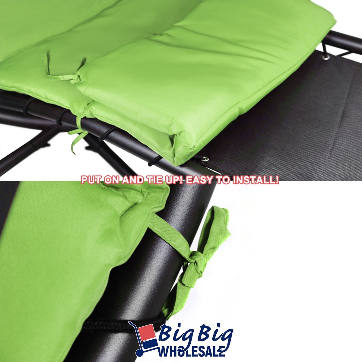Patio Hanging Chaise Swing Lounger Chair Outdoor Hammock Canopy Arc Stand Porch