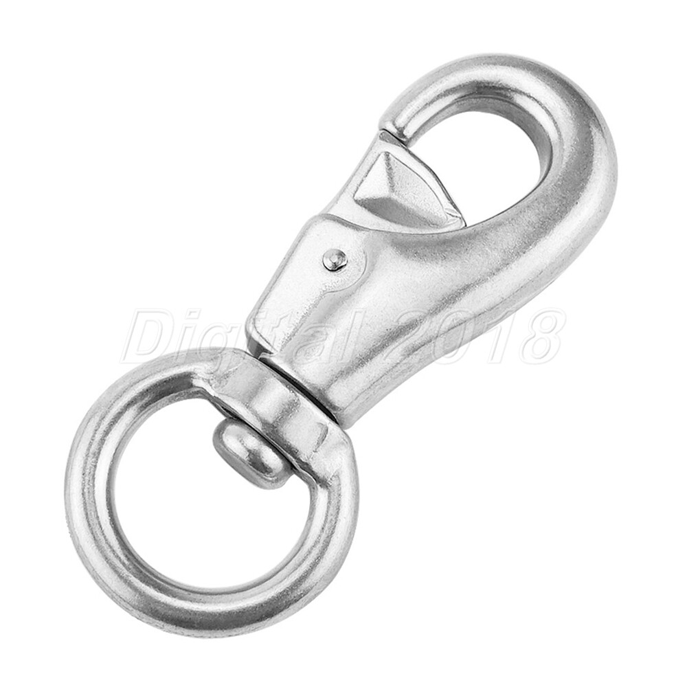 1x Swivel Hook Spring-Action Closure Latch 102mm Stainless Steel 304 Replacement