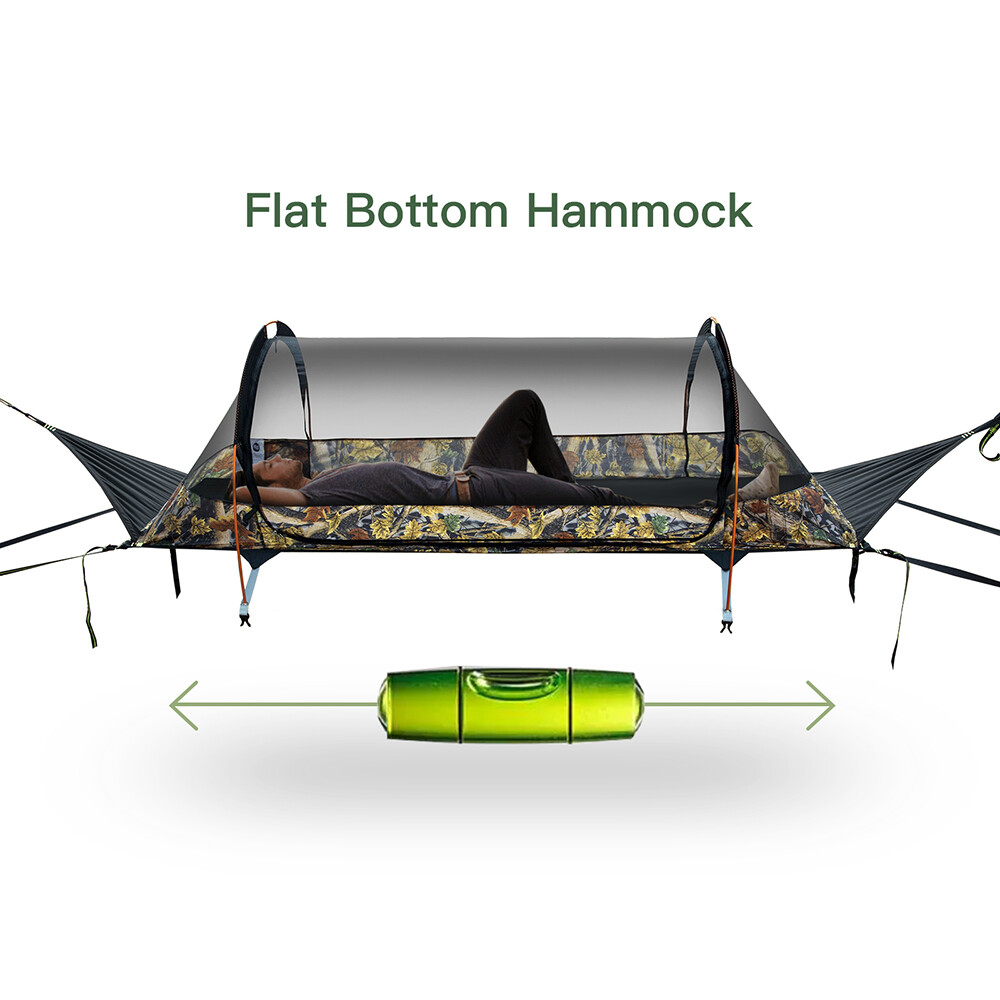 440lbs 1/2 Person Camping Hammock Tent Hanging Sleeping Bed with Mosquito Net US
