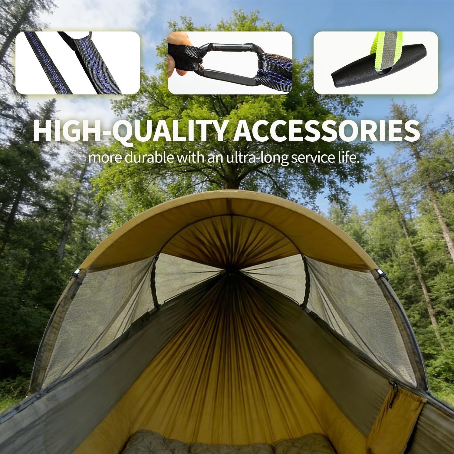 Portable Double Person Camping Hammock Tent with Mosquito Net Hanging Bed Nylon