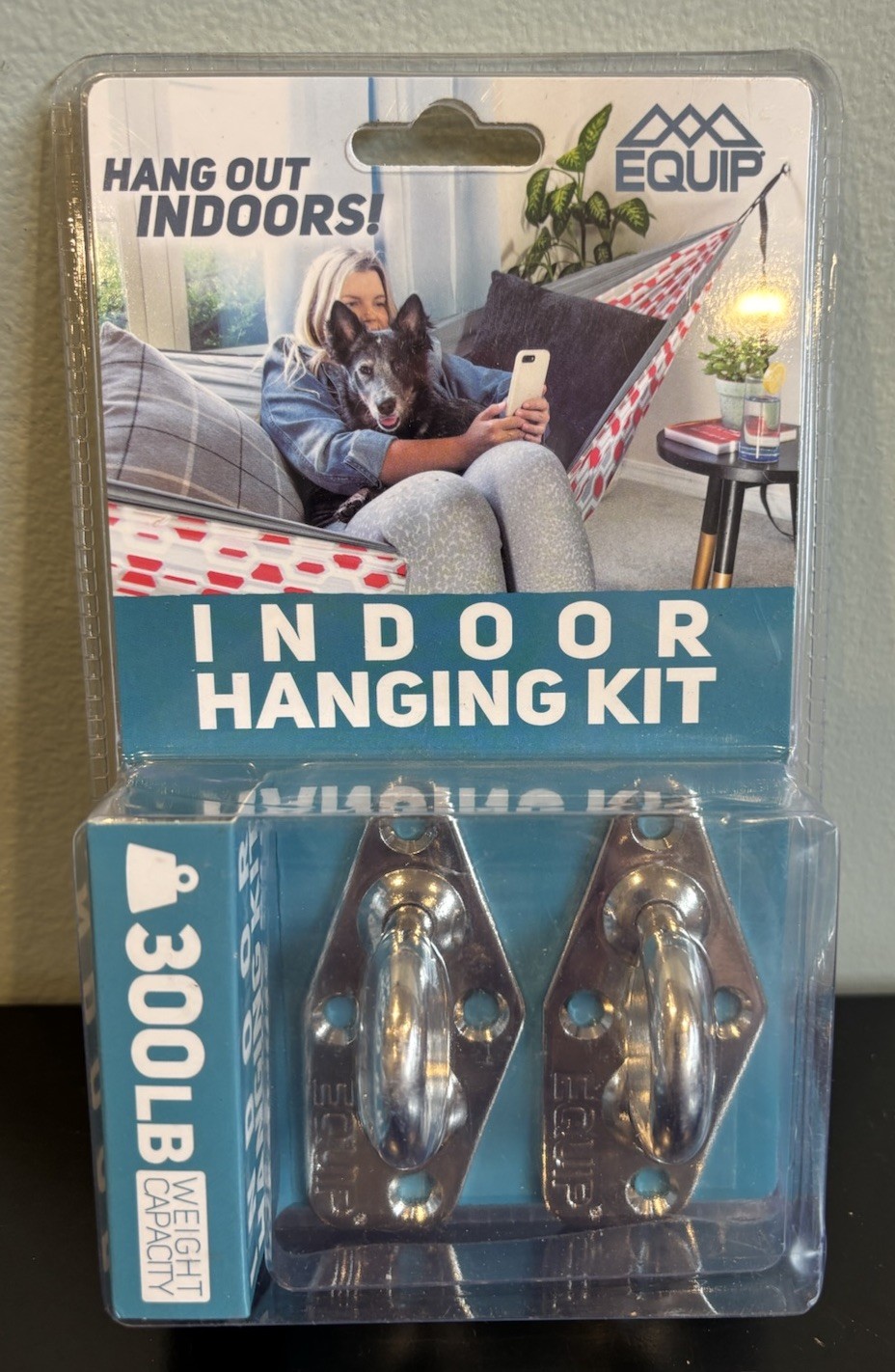 Equip Indoor Outdoor Hammock Hanging Kit 300 LB Max Stainless Steel Construction
