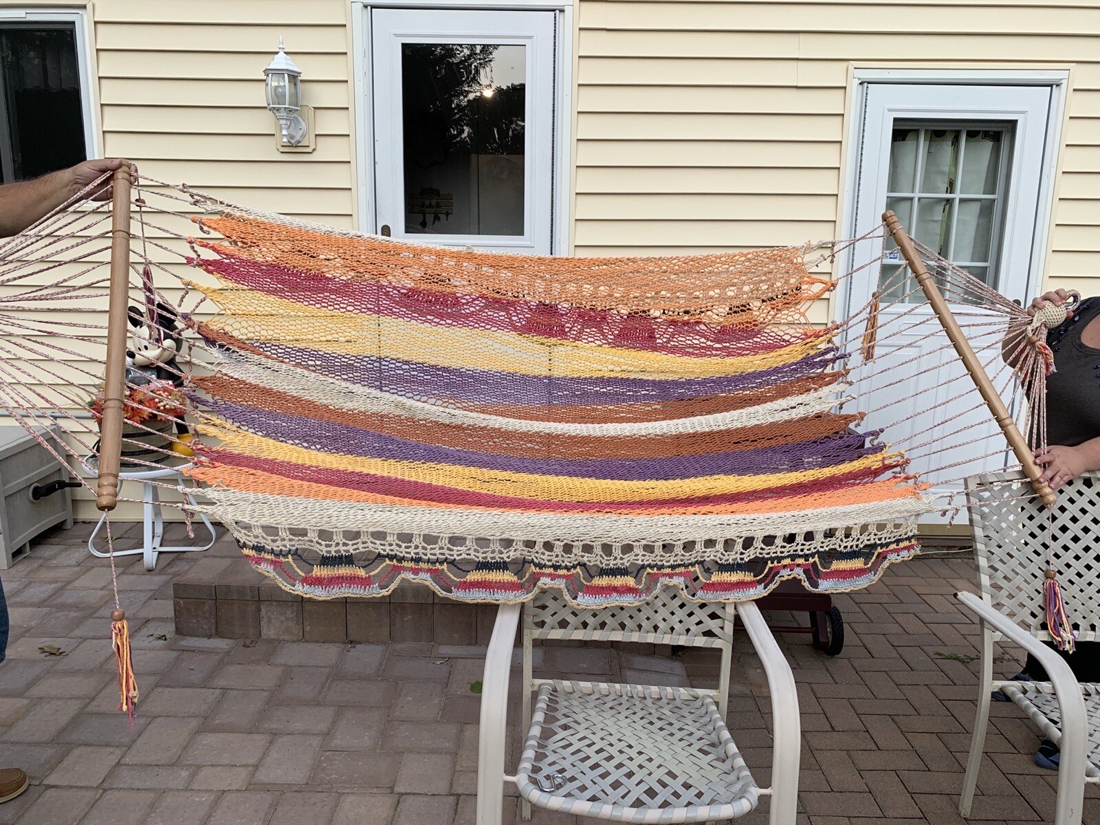 Vivere’s Hammock Multicolor with Stand 9 Ft Long Brand New