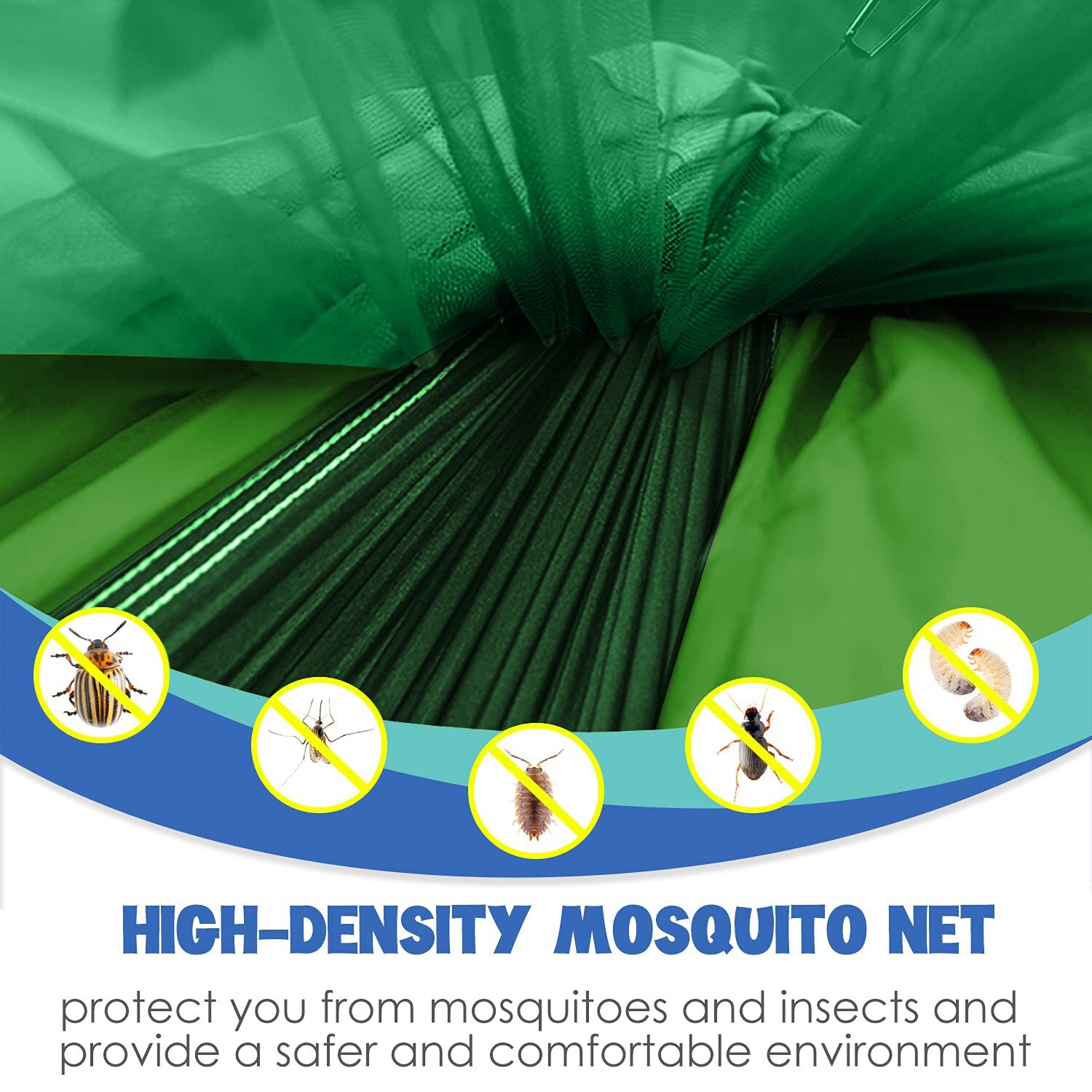 Camping Hammock, Double Person Hammock Tent with Mosquito Net Hanging Hammock