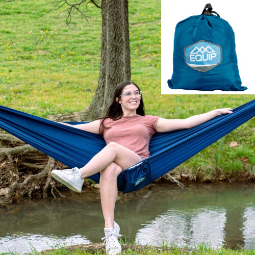 Person Tree/Travel Hammock Verdigris RED, BLUE, GREEN, 108″ L x 56″ W x .05″ H