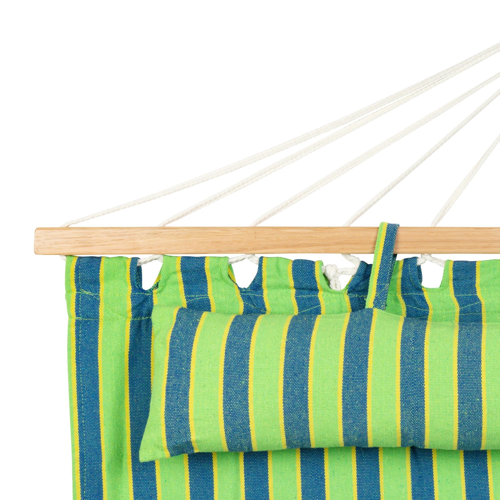 Bliss Hammocks Caribbean Hammock with Pillow & Hardware, 48″ Wide, Mediterranean