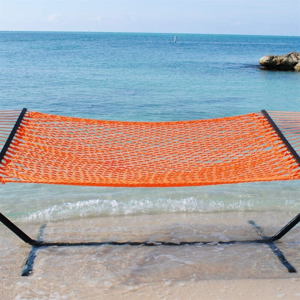 Caribbean Rope Hammock Orange