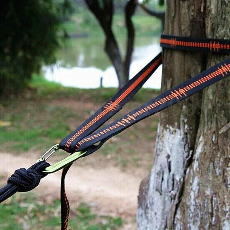 2pcs High Bearing Capacity Hammock Straps 600lbs Breaking Strength Polyester Ham