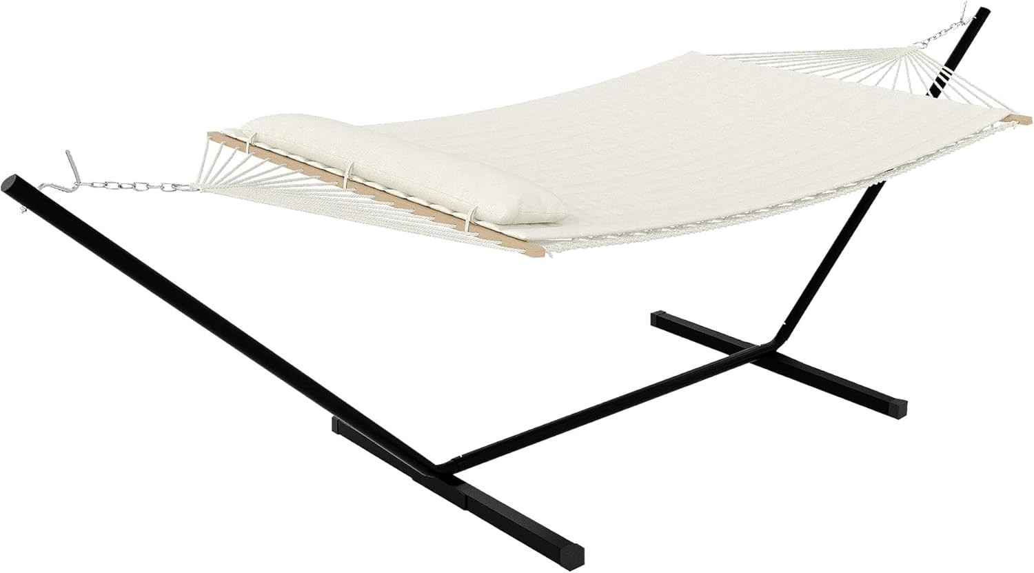 2 Person Hammock with Stand, 450LBS Capacity, Portable Hammock Set Outdoor