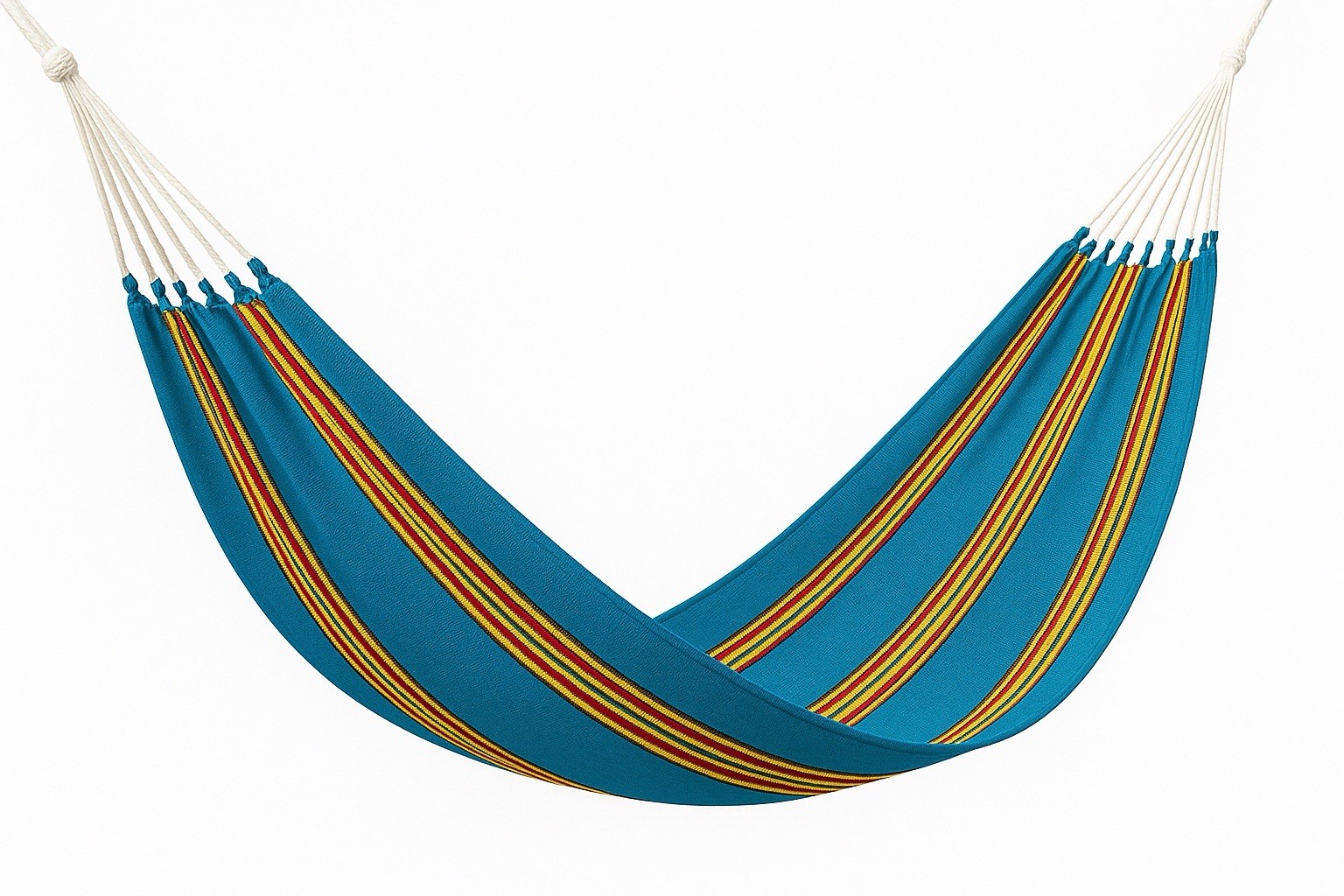 Artisan Woven Cotton Hammock from Colombia – Indoor/Outdoor Use