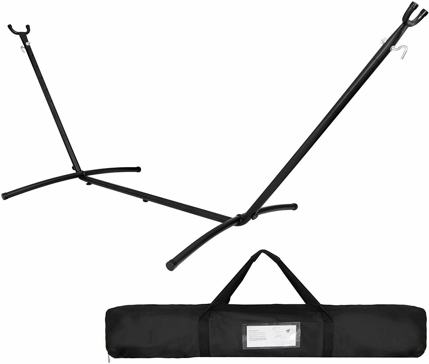 450LBS Capacity Portable Hammock Stand Metal Frame with Carrying Case Outdoor