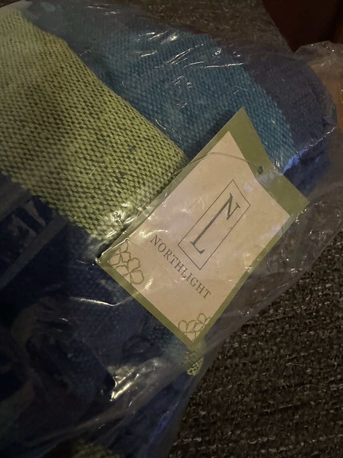 Northlight 59″ x 78″ Royal Blue and Lime Green Striped Poly Cotton Hammock