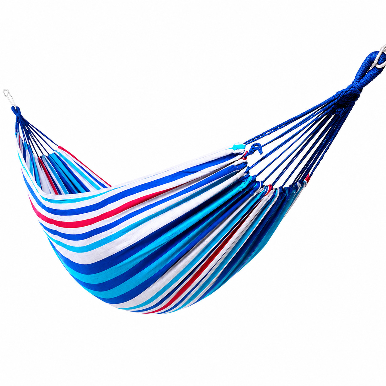 Portable Cotton Hammock Outdoor Camping Travel Lightweight Double Hanging w/ Bag