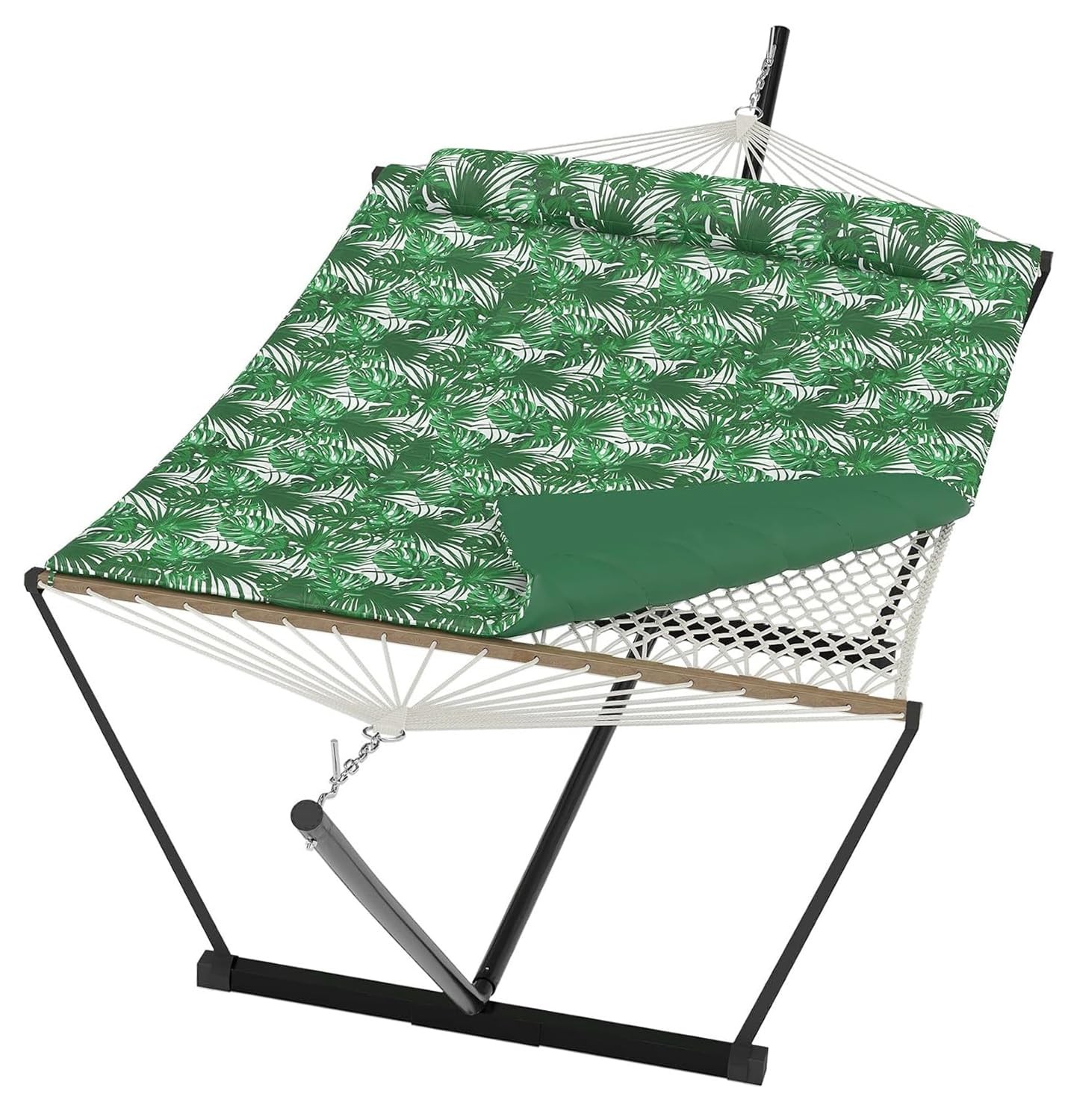 Heavy Duty Double Hammock with Stand – 450 Lbs Capacity Portable & Freestanding