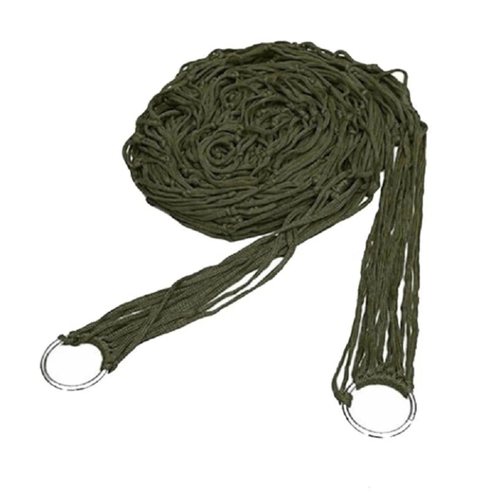 Nylon Rope Mesh Hammock Portable Outdoor Camping Garden Beach Yard Hanging Bed