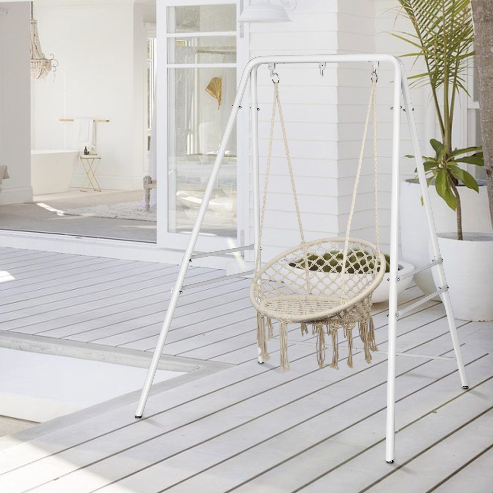 Swing Hanging Chair Stand Frame Only for Cocoon Chairs for Indoor/Outdoor