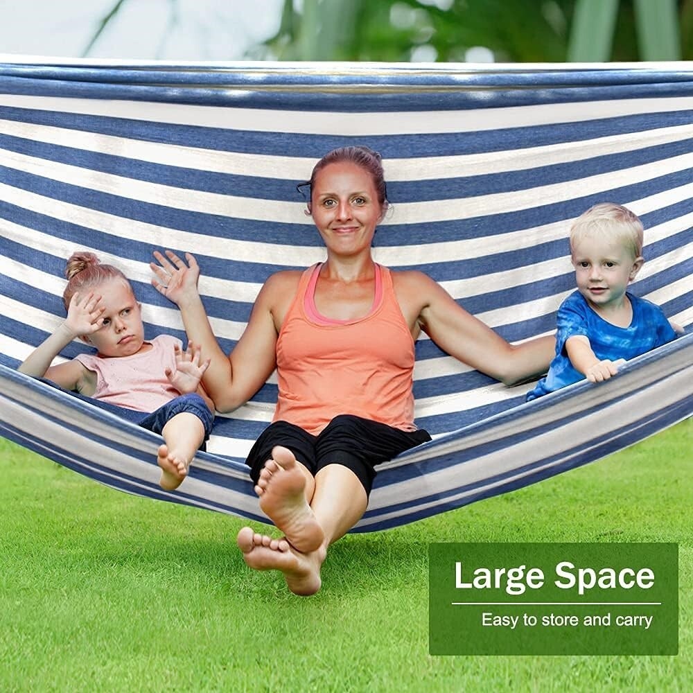 Doble Hamaca Soporta Hasta 550lbs Hamaca Amacas Patio Amaca Con Base Mexicanas