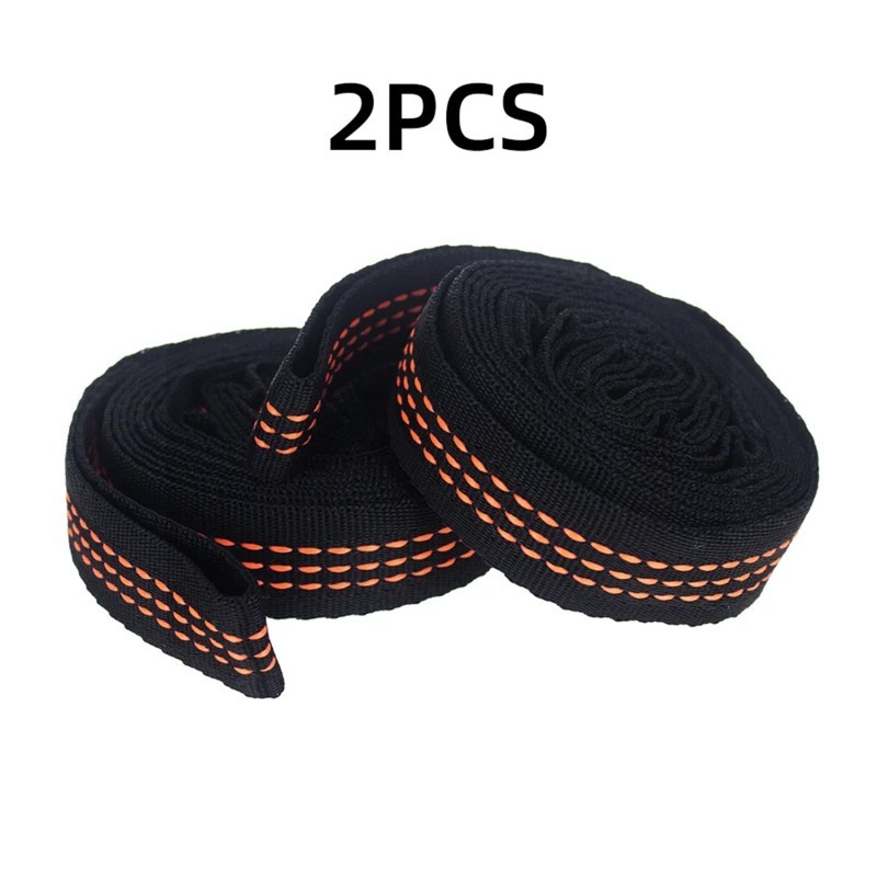 600lb Hammock Straps 2 Pack Heavy Duty Polyester Tree Hanging Rope 5 Ring Set XL