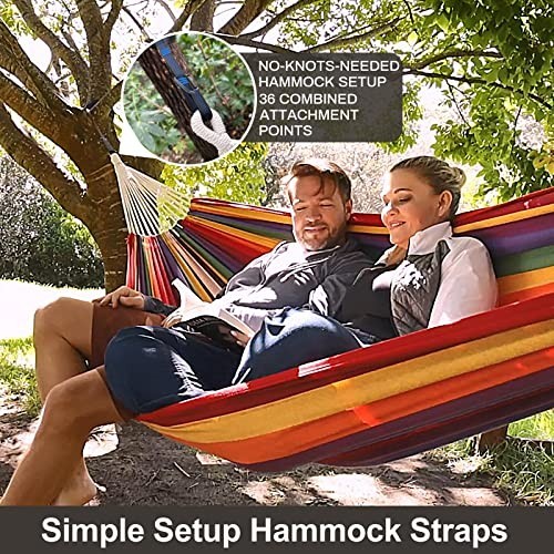 Brazilian Double Hammock 240x160cm 2-Person Cotton Woven Backyard