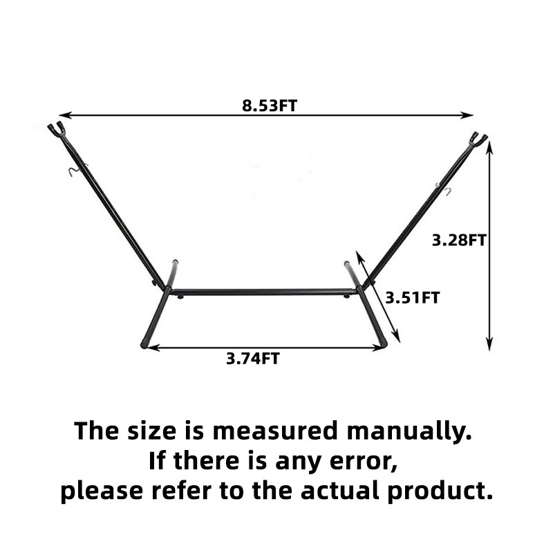 Portable Camping Hammock with Stand Outdoor Patio Swing for 2 Person Carrying