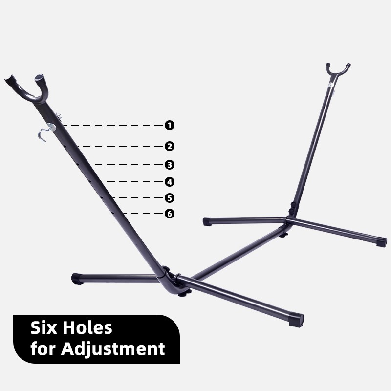 Portable Camping Hammock with Stand Outdoor Patio Swing for 2 Person Carrying
