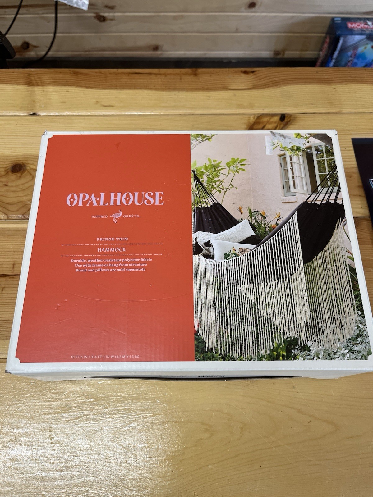 Opalhouse Fringe Trim Hammock – Black & White New in Box