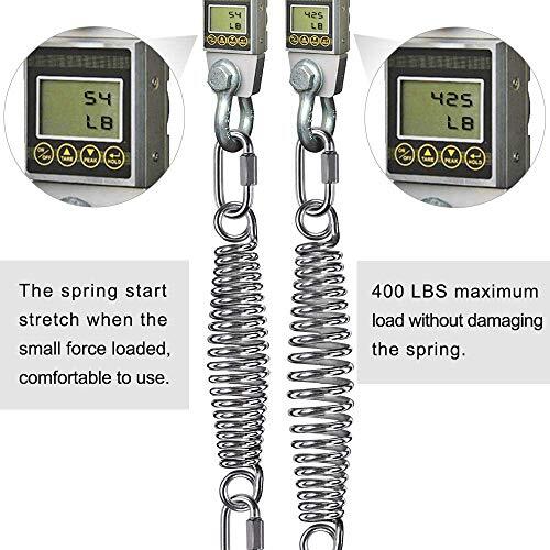 Heavy Duty Swing Springs for Hammock Chair, Porch Swing, Up to 400 lbs, 2 Pack