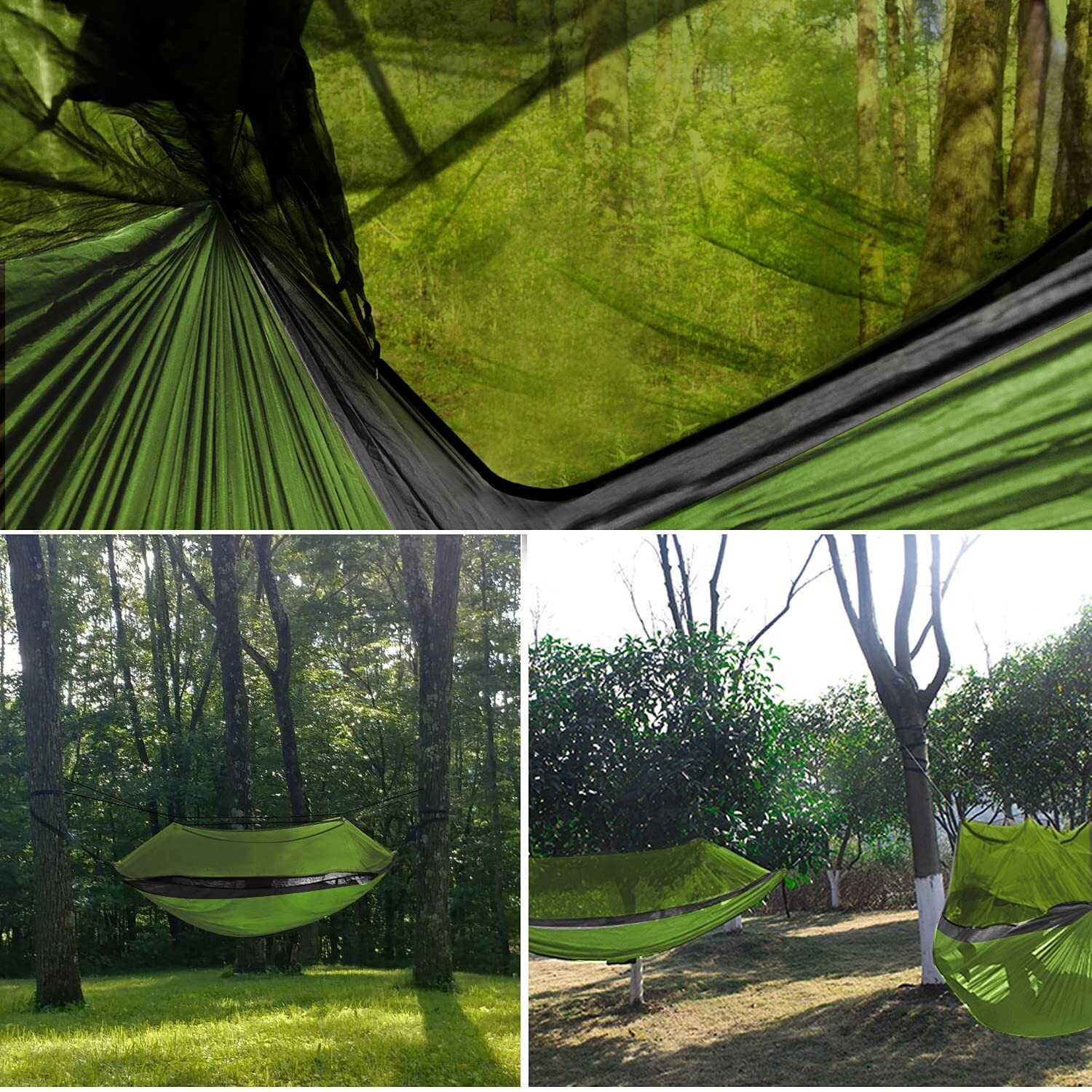 Double Person Camping Hammock Tent with Mosquito Net Hanging Bed Portable