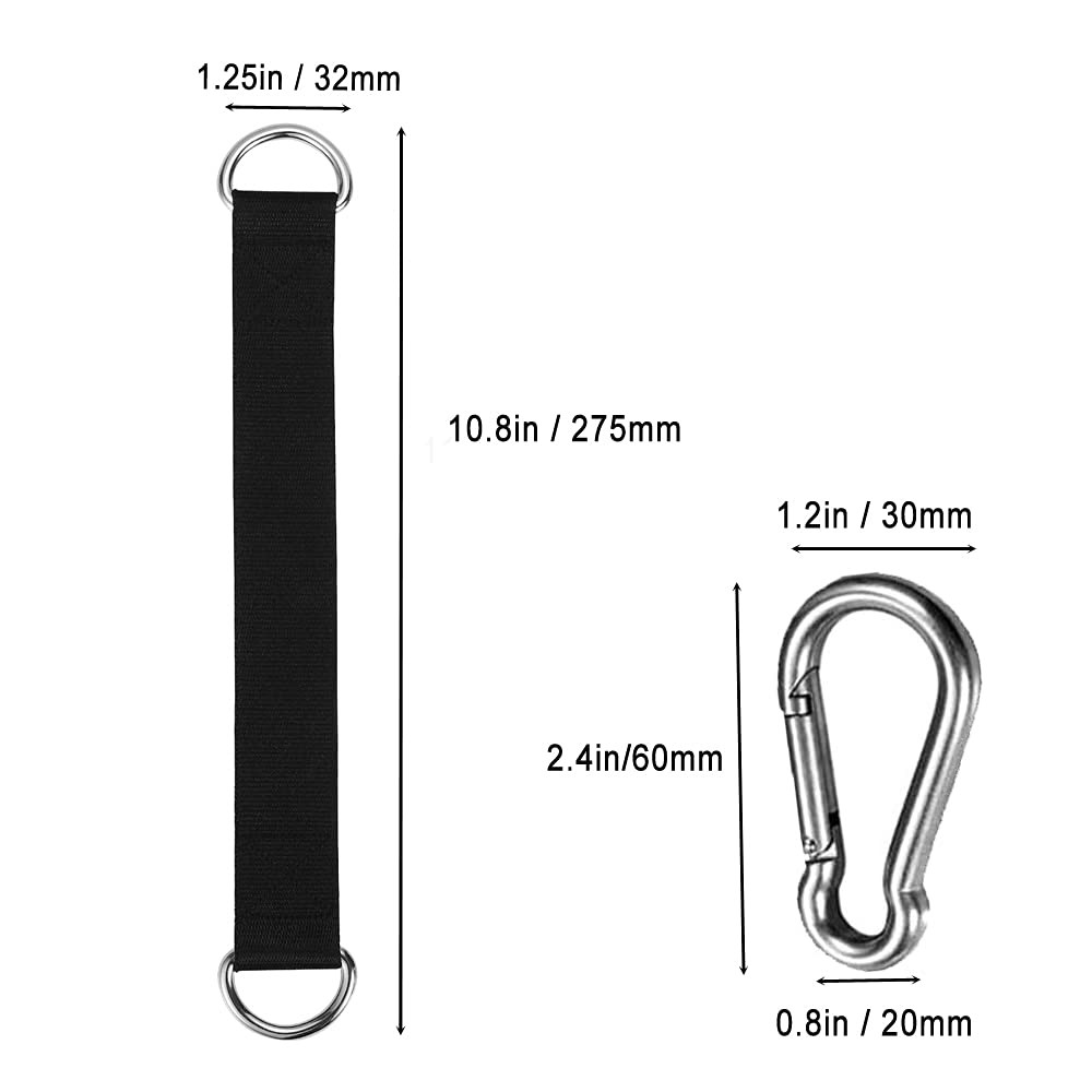 2 PCS Tree Swing Straps Tree Swing Hanging Kit, Fitness Pull Up Hanging Straps S