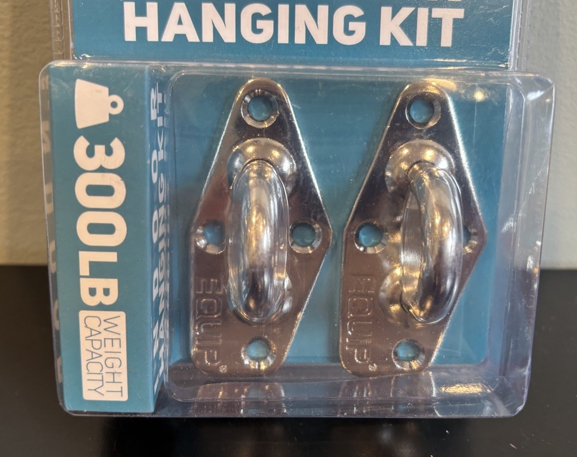 Equip Indoor Outdoor Hammock Hanging Kit 300 LB Max Stainless Steel Construction