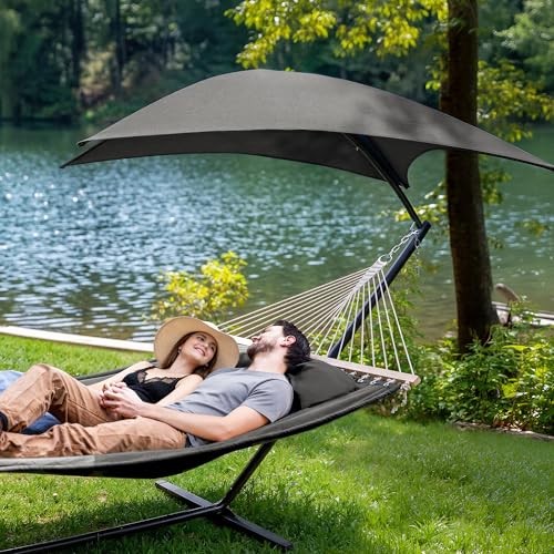 Foldable Hammock with Stand Dark Gray