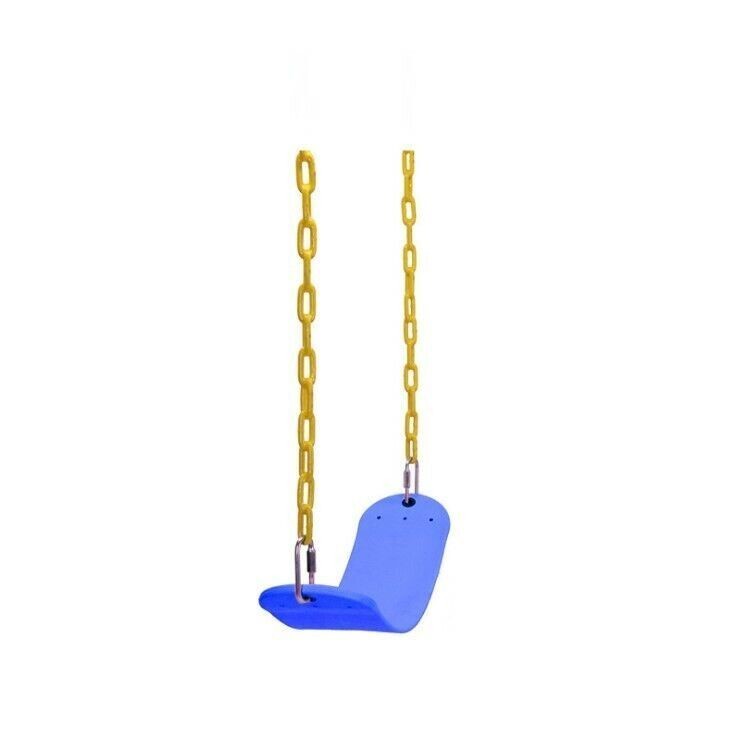 1-4PCS Playground Swing Seat, Heavy Duty Chain Plastic Coated, Birthday Gift Set