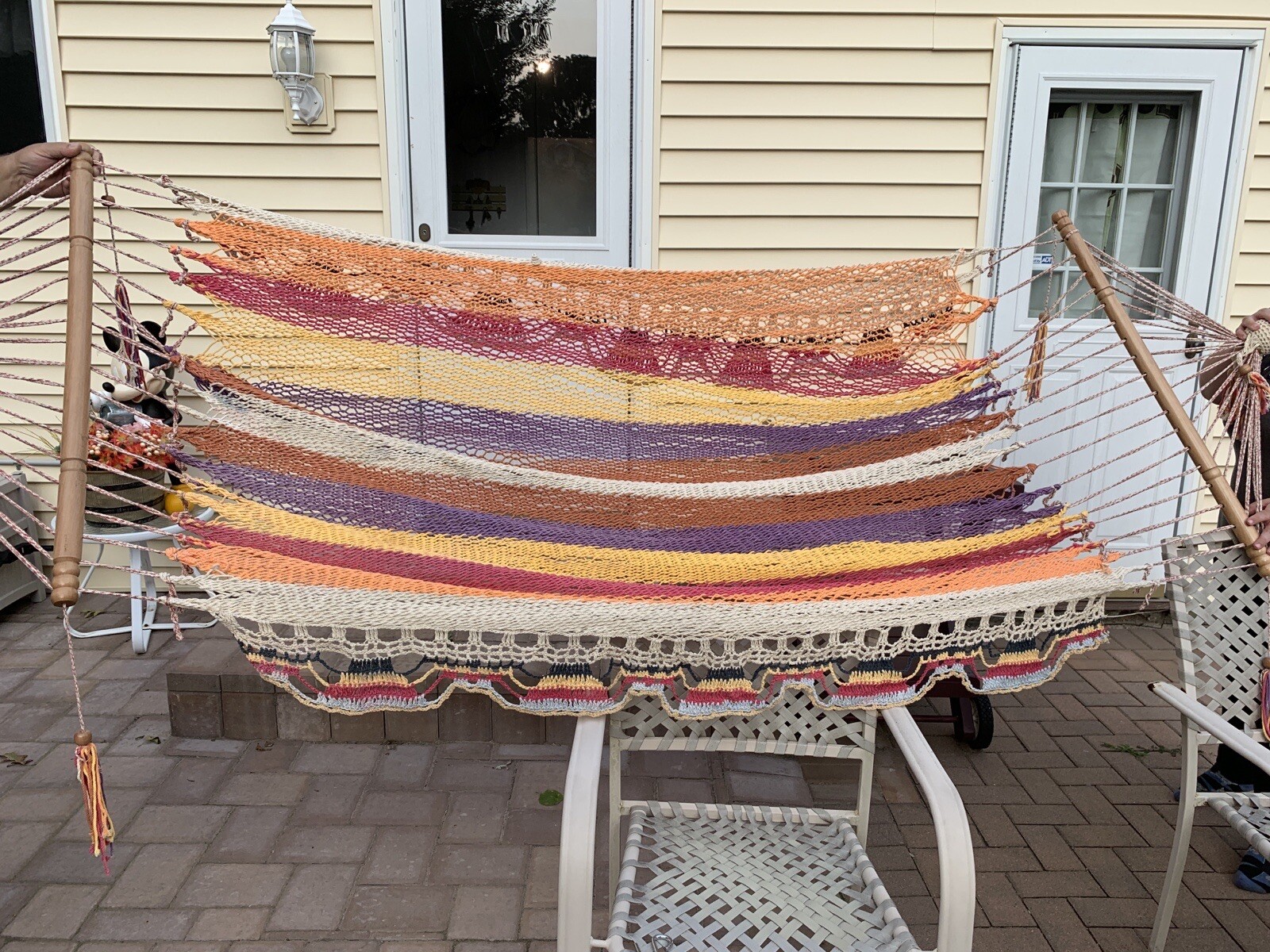 Vivere’s Hammock Multicolor with Stand 9 Ft Long Brand New