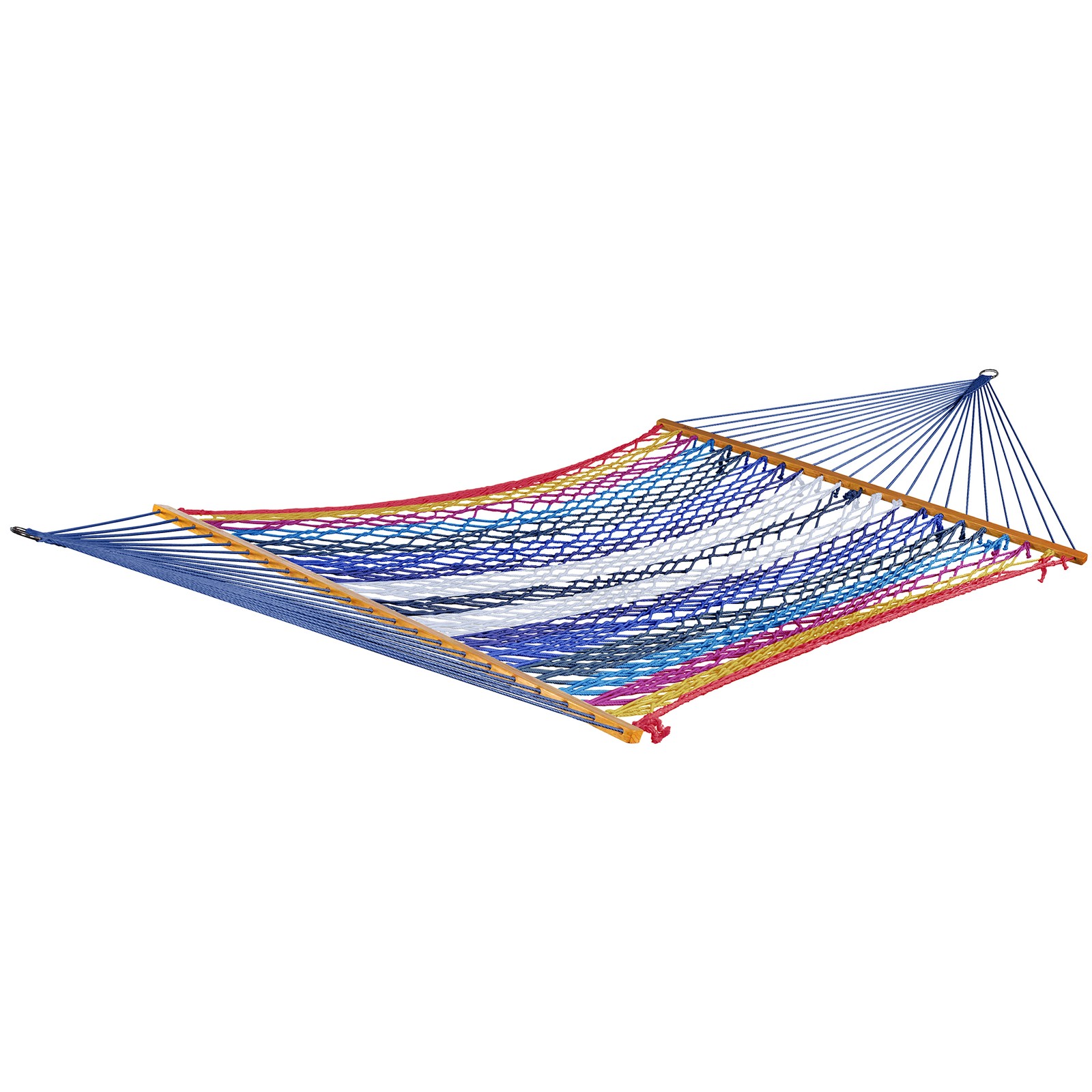Bliss Hammocks Weekender 2-Person Polyester Rope Hammock w/ Spreader Bar, 80×55