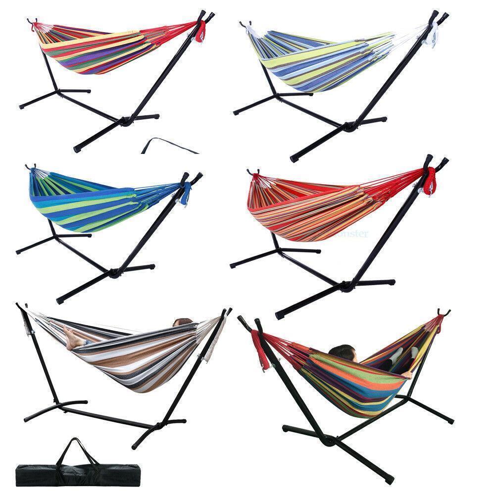 Hammock with Stand for 2 person with Carrying case Outdoor Patio Furniture
