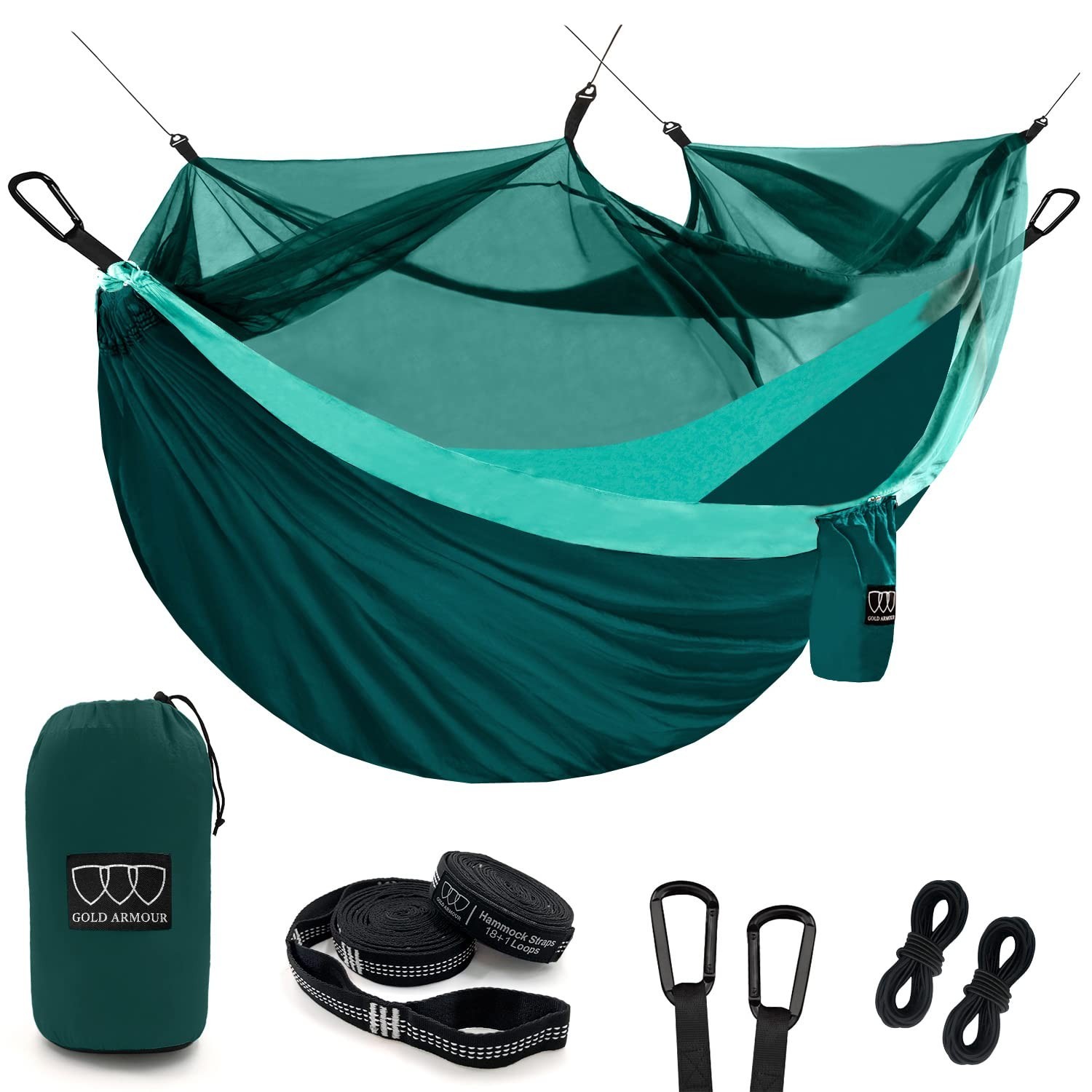 Double Person Camping Hammock with Mosquito Net Hanging Hammock